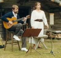 r 1990. Kenny Ludvigsson och Katarina Lundgren.
